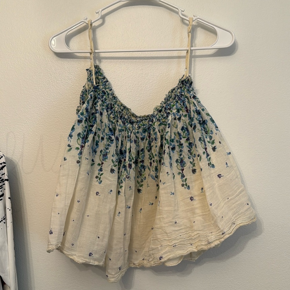 Free People Size Medium Gorgeous Flowy Tank Flowers